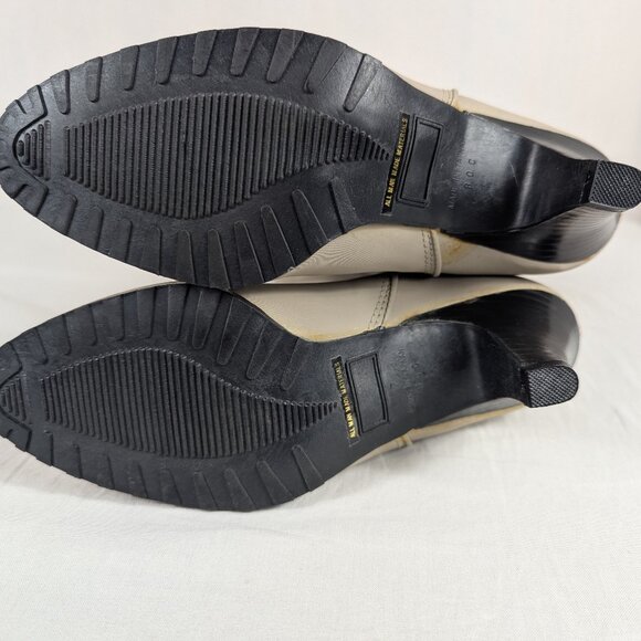 Vintage 80s 90s Fur Lined Gray Heeled Winter Boots Boundary Waters Womens Size 7 - Picture 10 of 16